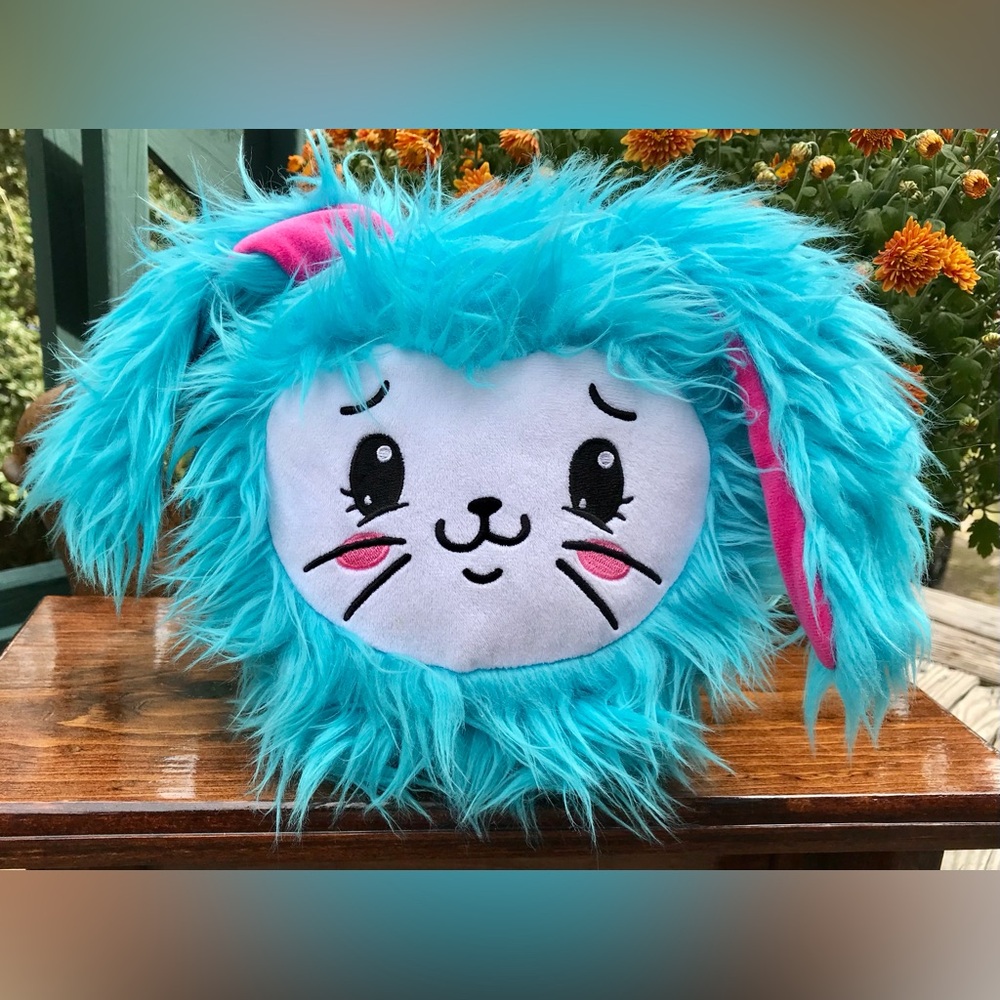 Jumbo Size Pikmi Pop Huddy Fluffy Bunny Rabbit Oversized Stuffed Plush Doll Toy